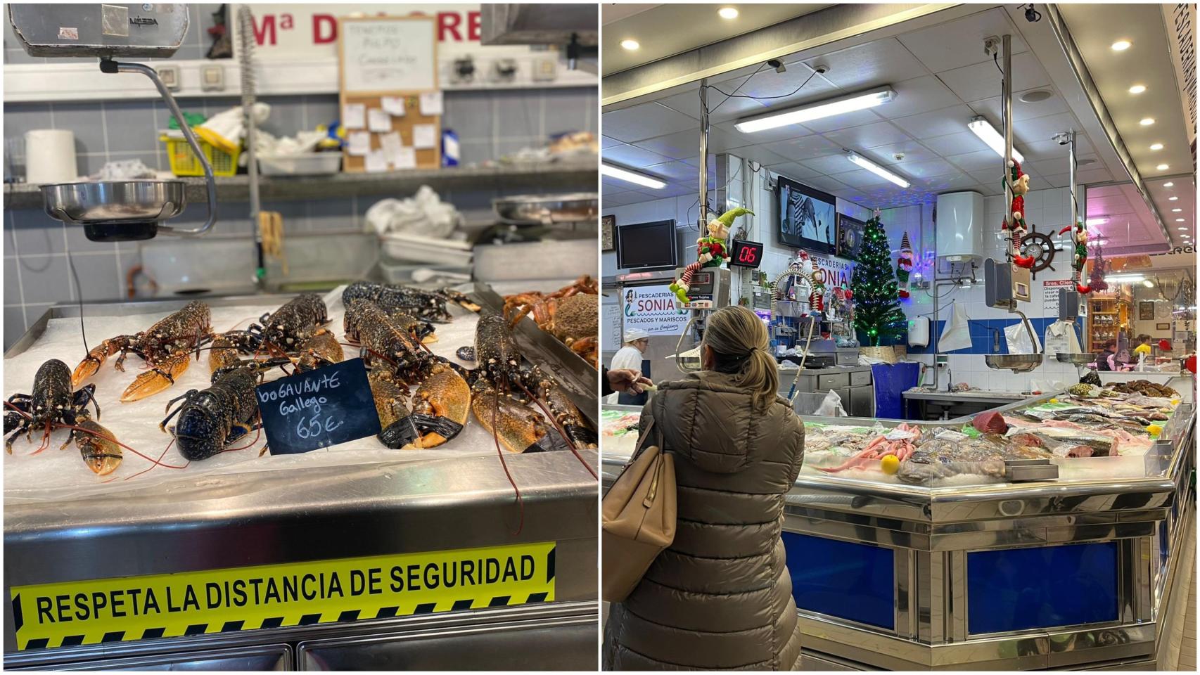 Cuenta atrás para la Navidad en los mercados de A Coruña.