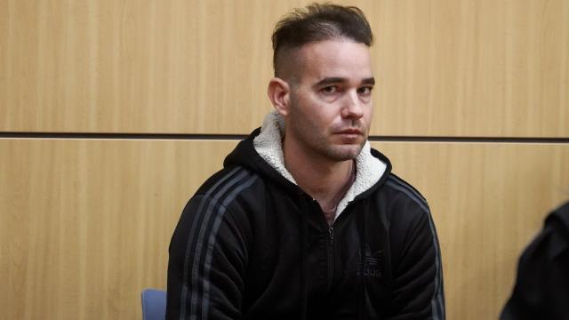 David, alias El Tuvi, declarado culpable del asesinato y violación a Wafaa, una joven de 19 años, en Carcaixent. Europa Press / Eduardo Manzana