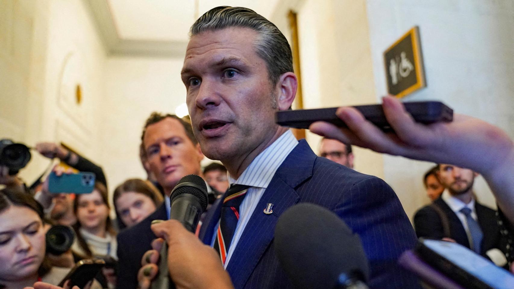 Pete Hegseth el pasado 21 de noviembre en un acto en Washington.