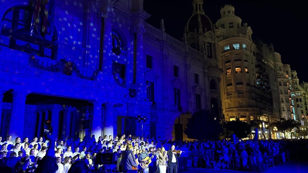 Iluminación del Ayuntamiento de Valencia. EE