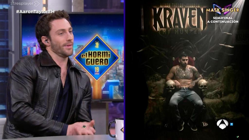 Aaron Taylor-Johnson en 'El Hormiguero'.