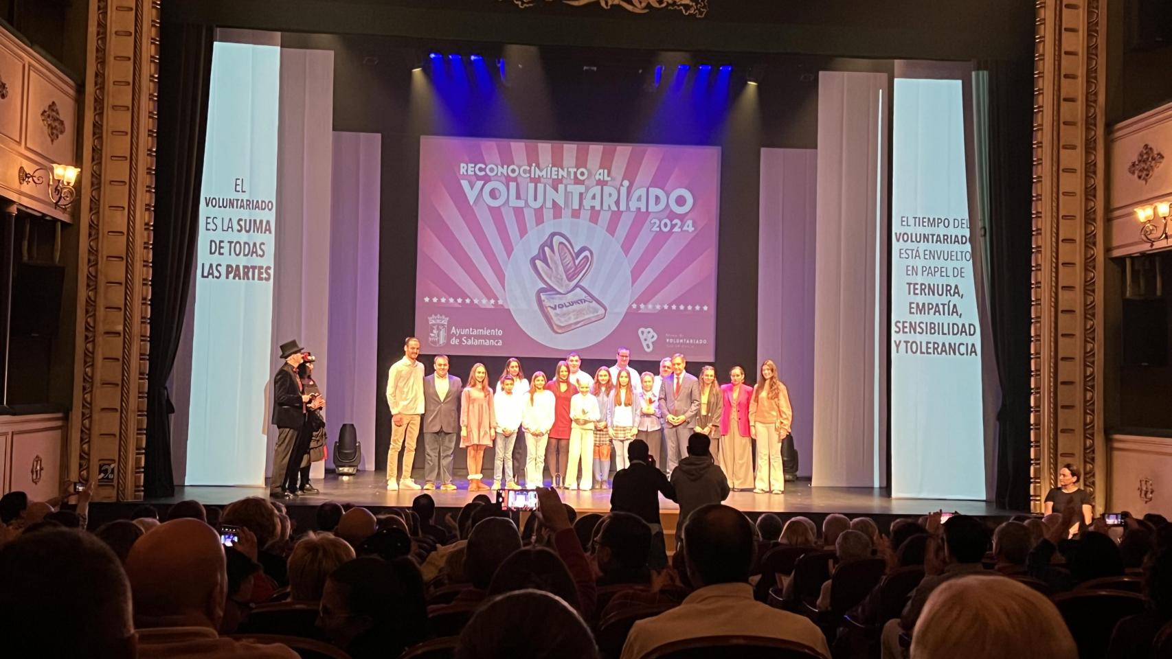 Imagen del acto celebrado este miércoles en Salamanca por el Día del Voluntariado