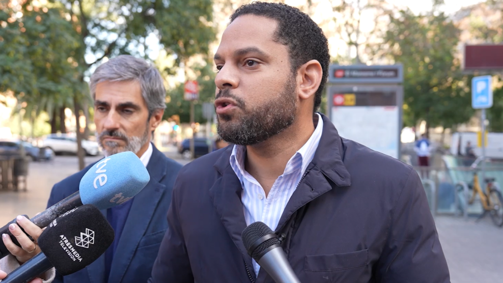 El secretario general de Vox, Ignacio Garriga, este miércoles en Barcelona.