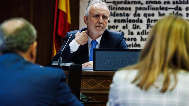 Ángel Víctor Torres, durante su comparecencia ante la 'comisión Koldo' del Senado, el 28 de noviembre.