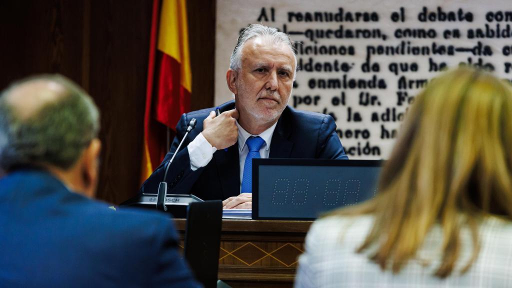 Ángel Víctor Torres, durante su comparecencia ante la 'comisión Koldo' del Senado, el 28 de noviembre.