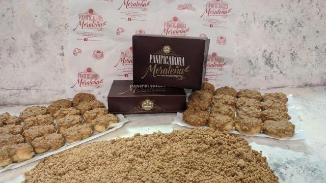 Palmeritas de polvorón de Panifocadora Morateña, un nuevo sabor que han empezado a hacer esta Navidad.