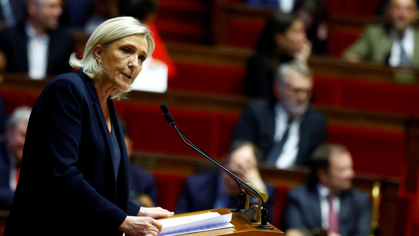 La líder de la extrema derecha francesa, Marine Le Pen.