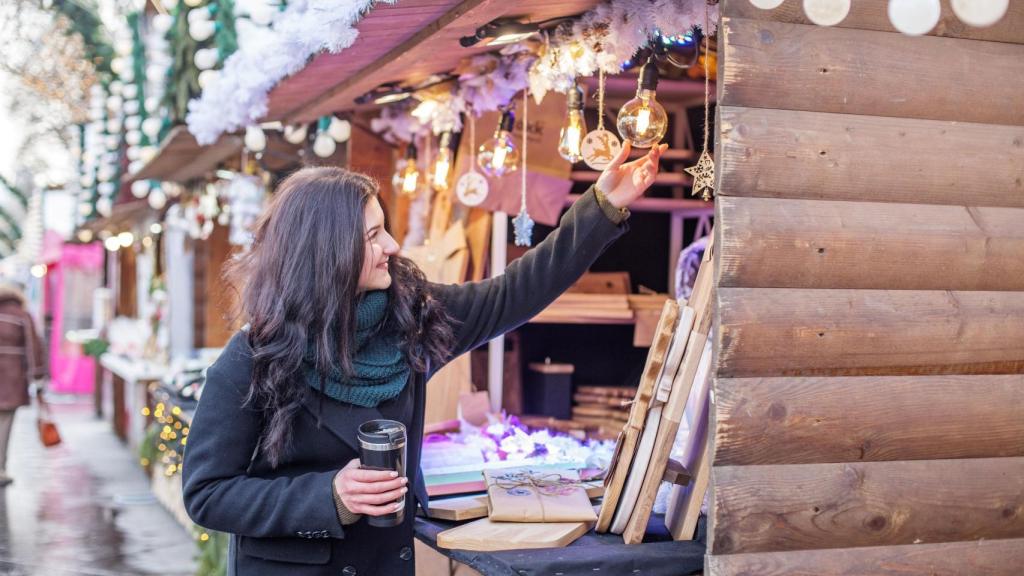 Imagen de un mercadillo navideño