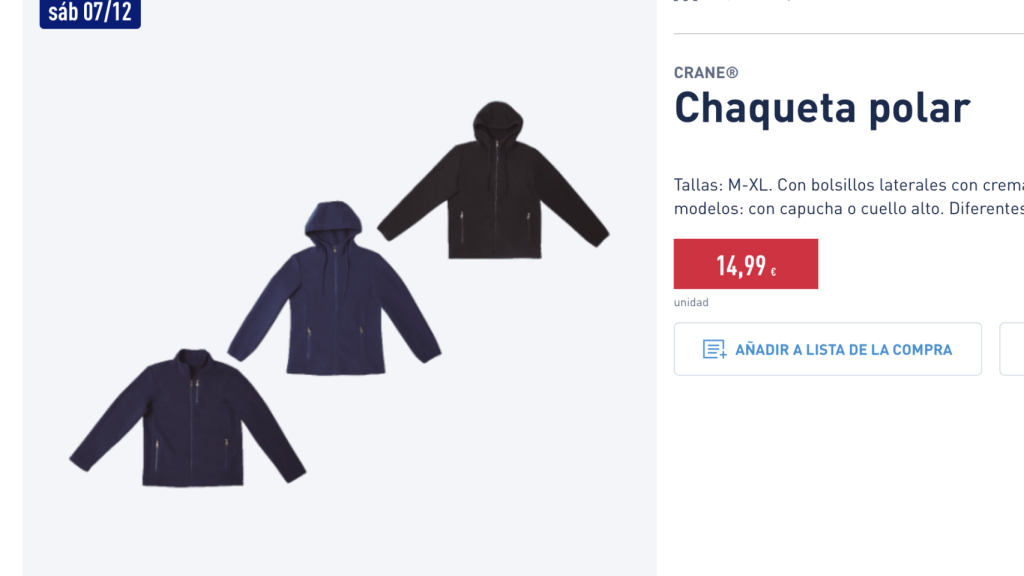 Chaqueta polar.