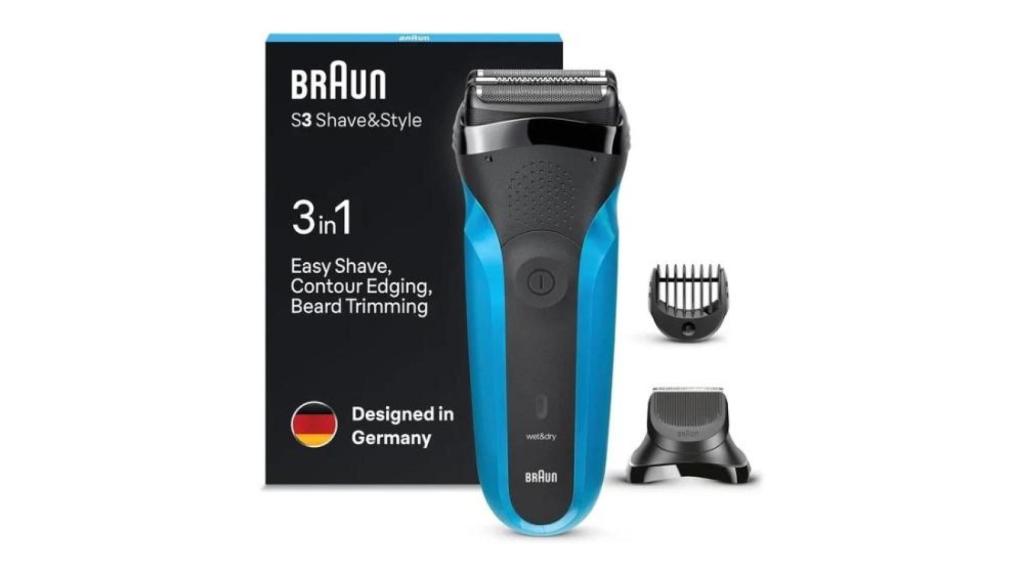 Afeitadora eléctrica para barba Braun Series 3 Shave & Style