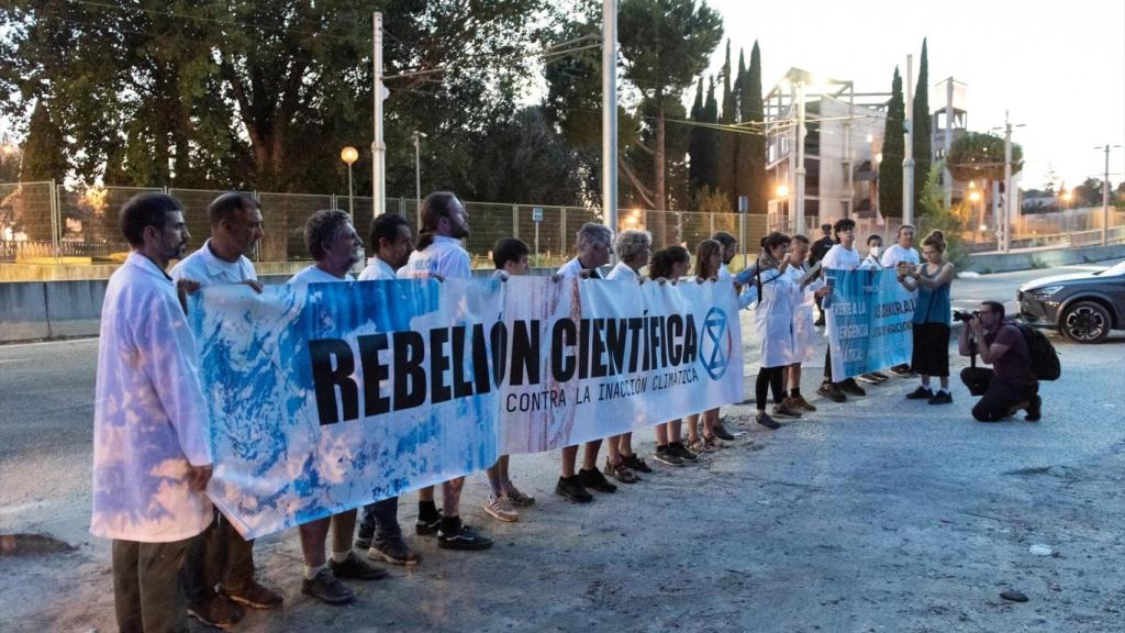 Manifestación del grupo Rebelión Científica