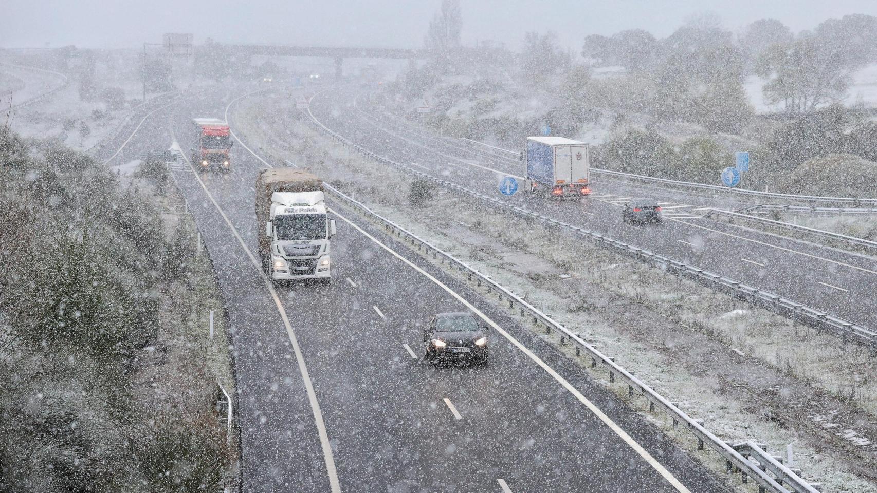 Una intensa nevada en Castilla y León