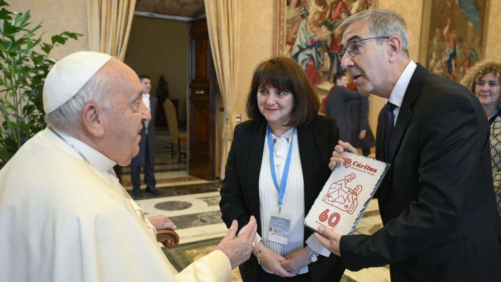 El Papa Francisco recibe a Cáritas Toledo.