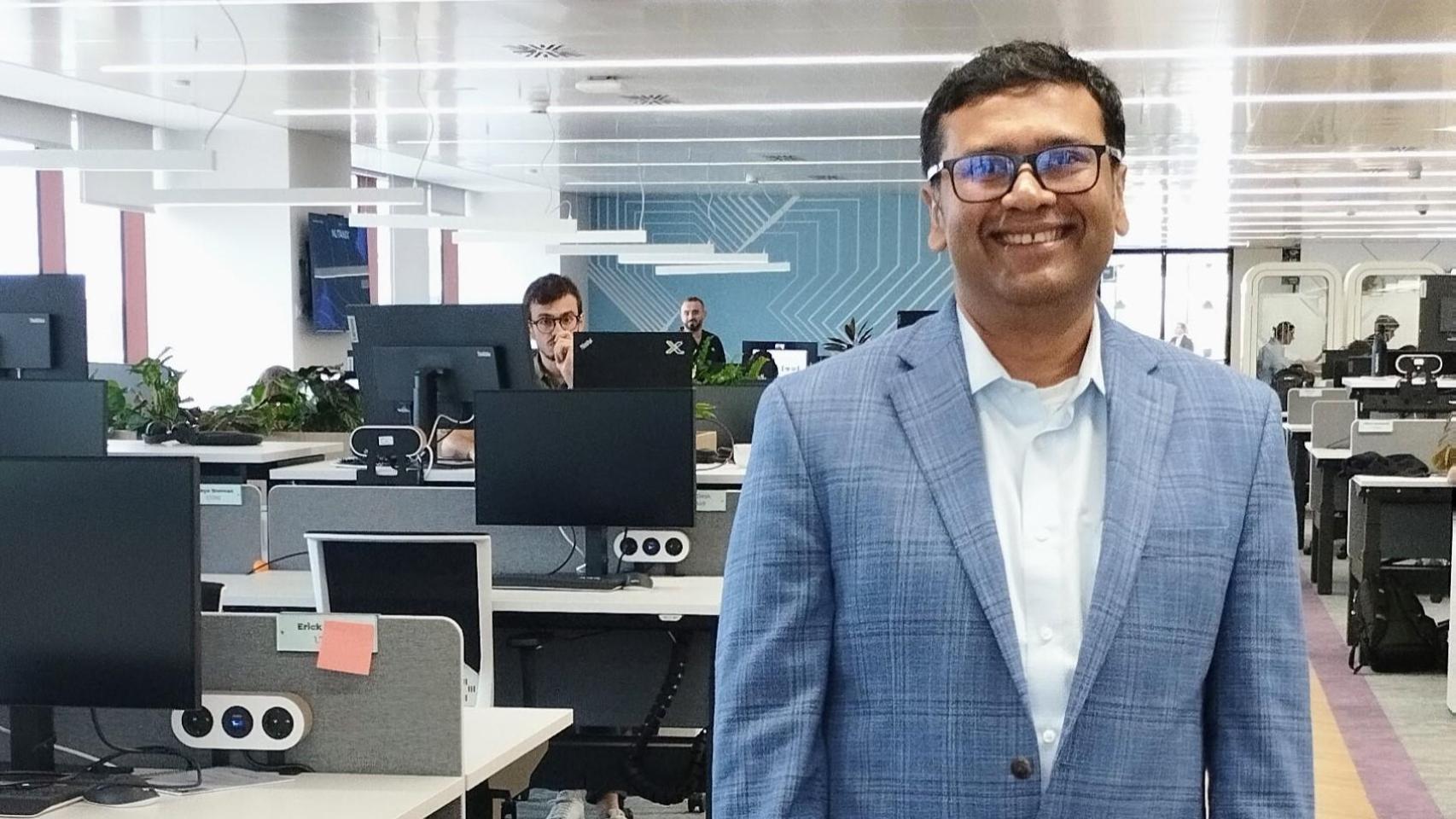 Manosiz Bhattachryya, CTO global de Nutanix, en la sede de la compañía en Barcelona