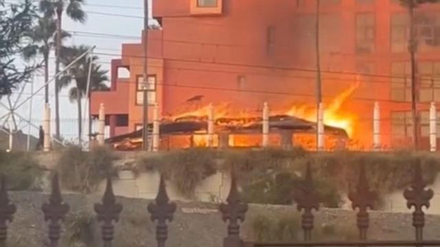 El incendio en el complejo Holiday World de Benalmádena.