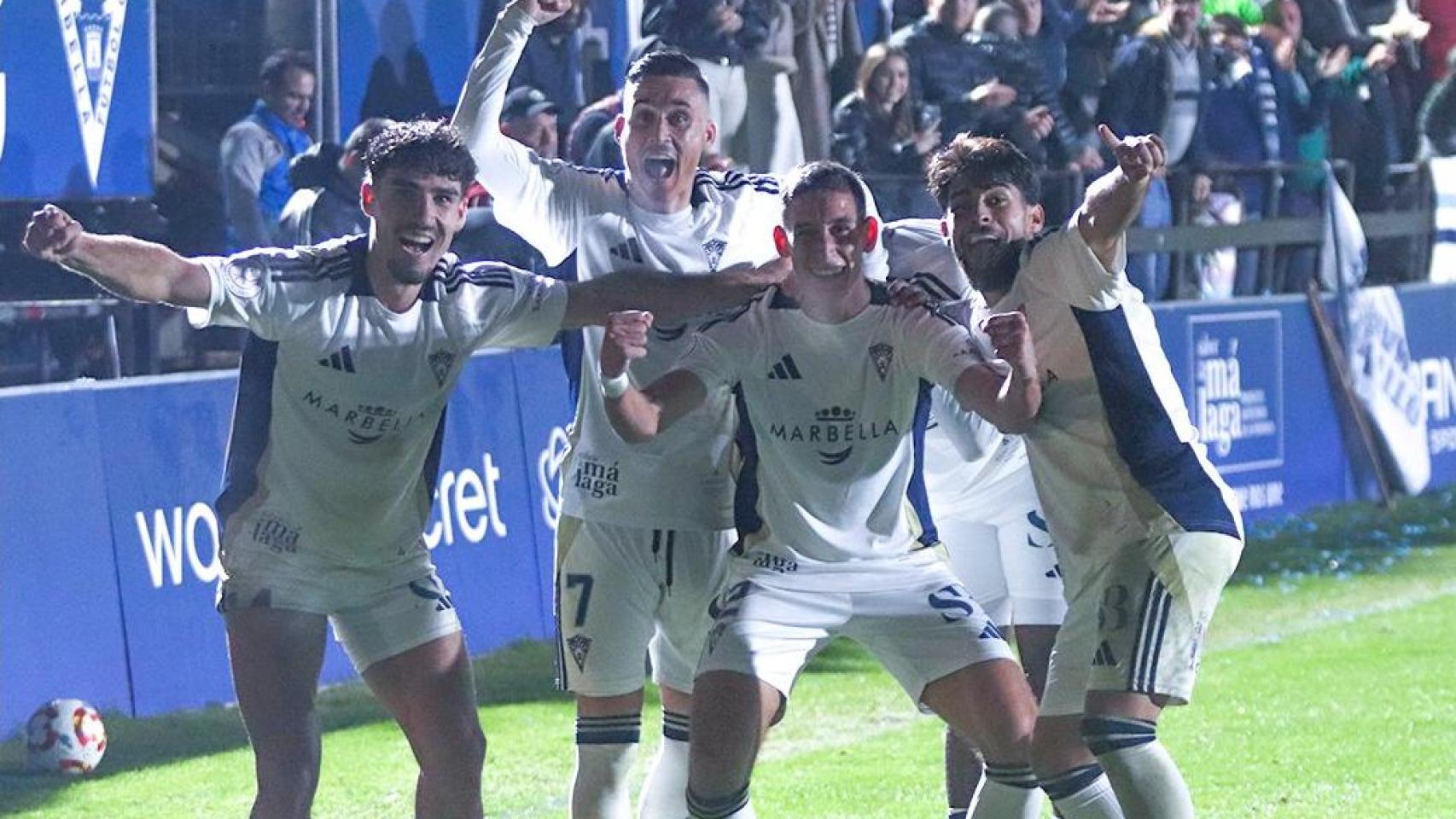 El Marbella CF da la campanada contra el Burgos y sigue adelante en la Copa del Rey (1-0)