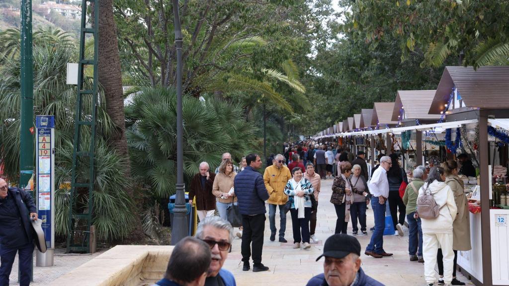 El mercadillo navideño de Málaga.