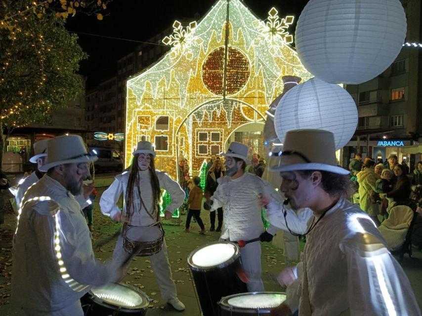 La Praza Roxa, uno de los puntos con más actividades esta Navidad.