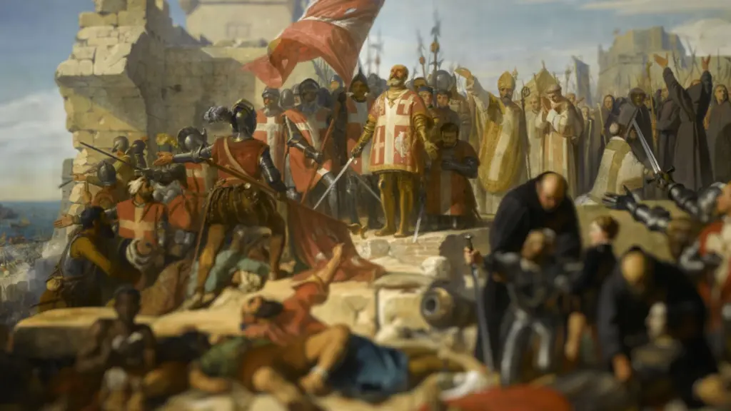 Fin del asedio de Malta por Charles-Philippe Larivière.