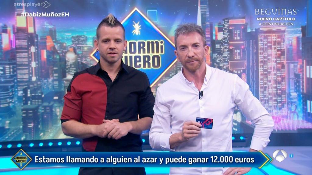 Dabiz Muñoz y Pablo Motos en 'El Hormiguero'.