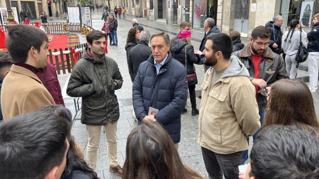 García Carbayo durante el acto de Nuevas Generaciones del Partido Popular en Salamanca, este 6 de diciembre