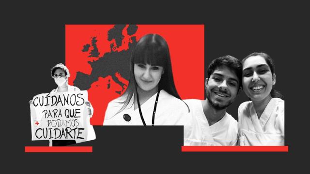 Las enfermeras Aroa Couto, Alejandra Ruiz y Rafael Regidor se han marchado a Noruega.