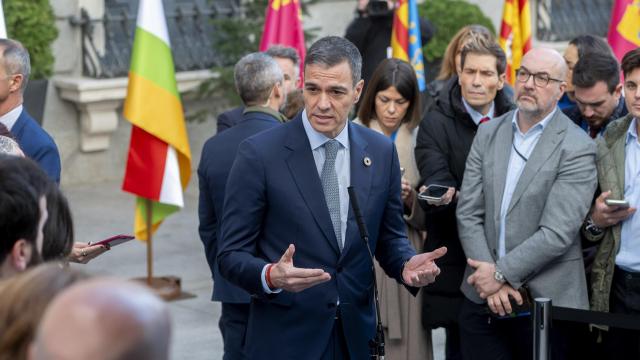 El presidente del Gobierno, Pedro Sánchez, este viernes en el Congreso de los Diputados.