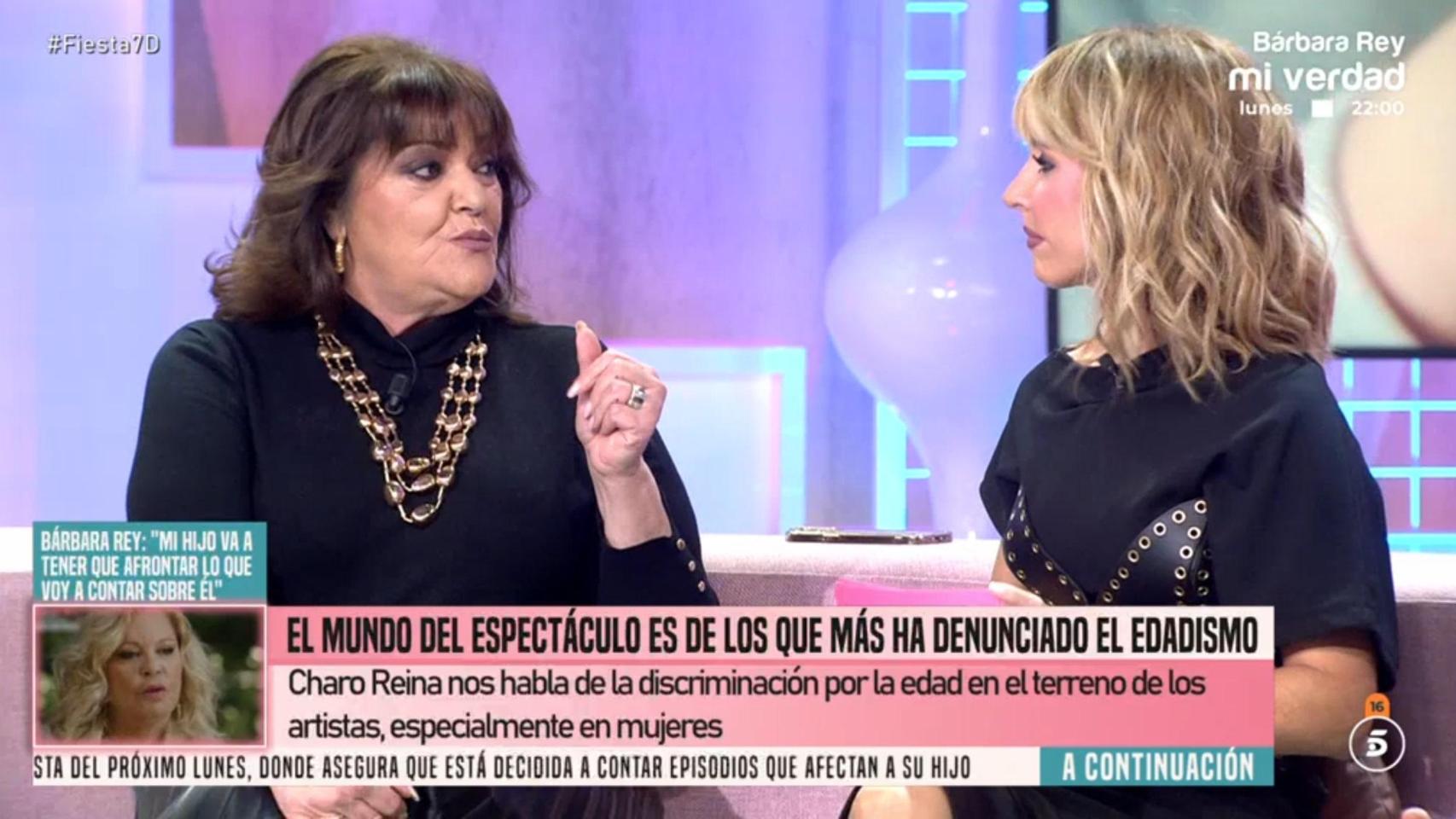 Charo Reina y Emma García en 'Fiesta'.