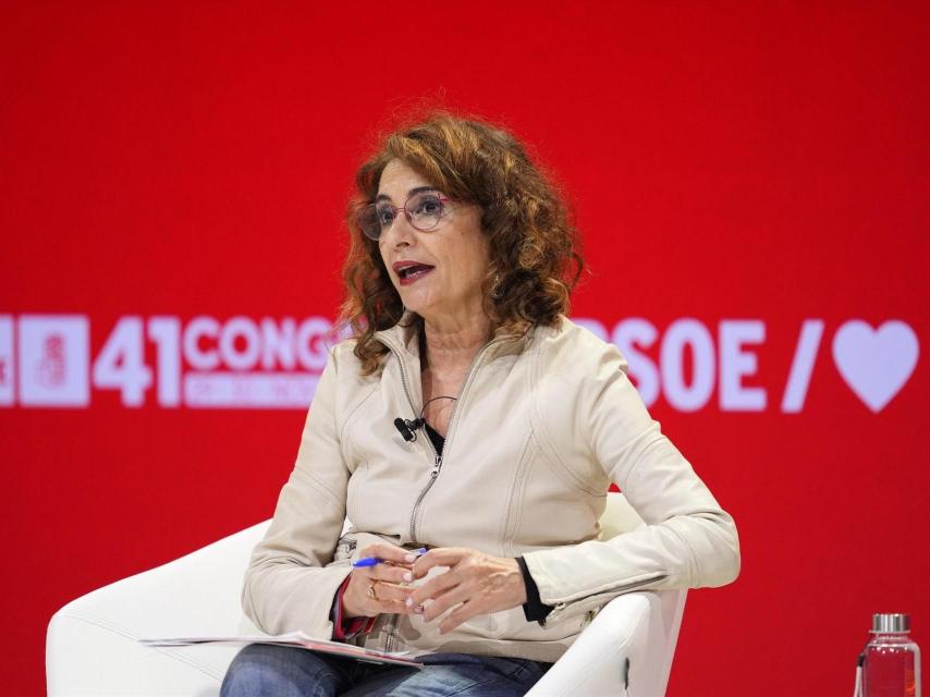 La vicepresidenta María Jesús Montero, en el Congreso del PSOE en Sevilla.