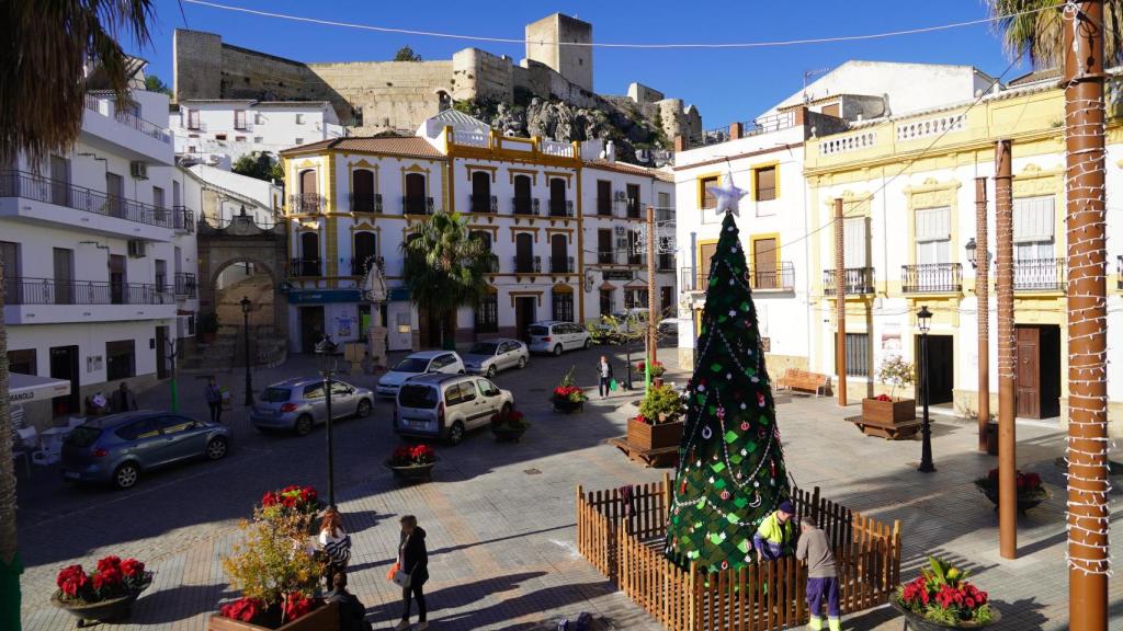 Árbol de Navidad en Cañete.