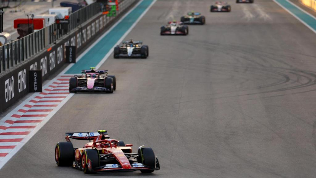 Carlos Sainz, en el GP de Abu Dabi.