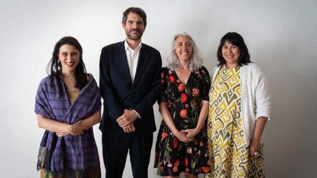 Beatriz Barreiro, Ernest Urtasun, Jazmín Beirak y Dagmary Olivar en la presentación del Plan de Derechos Culturales. Foto: Ministerio de Cultura