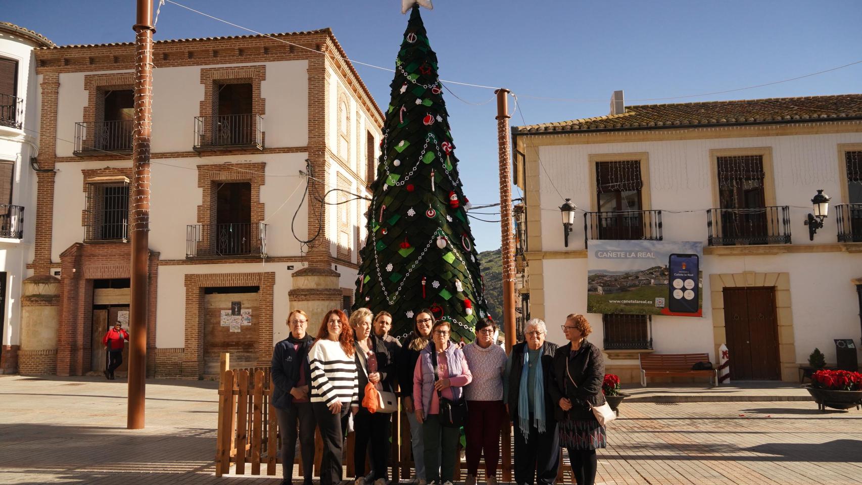 Árbol de Navidad en Cañete.