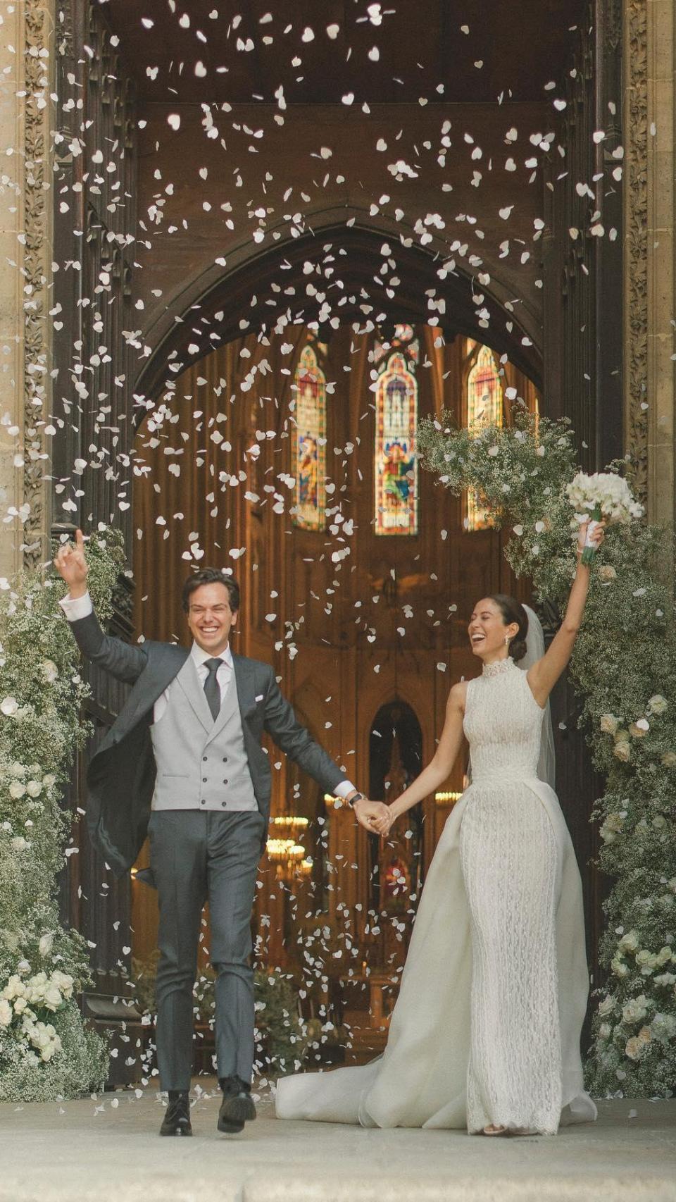 Daniel y Anne en una fotografía tomada el día de su boda, en París.