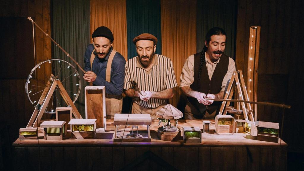 Alejandro López, Julián Sáenz-López y Diego Solloa en 'Feriantes'. Foto: Luz Soria