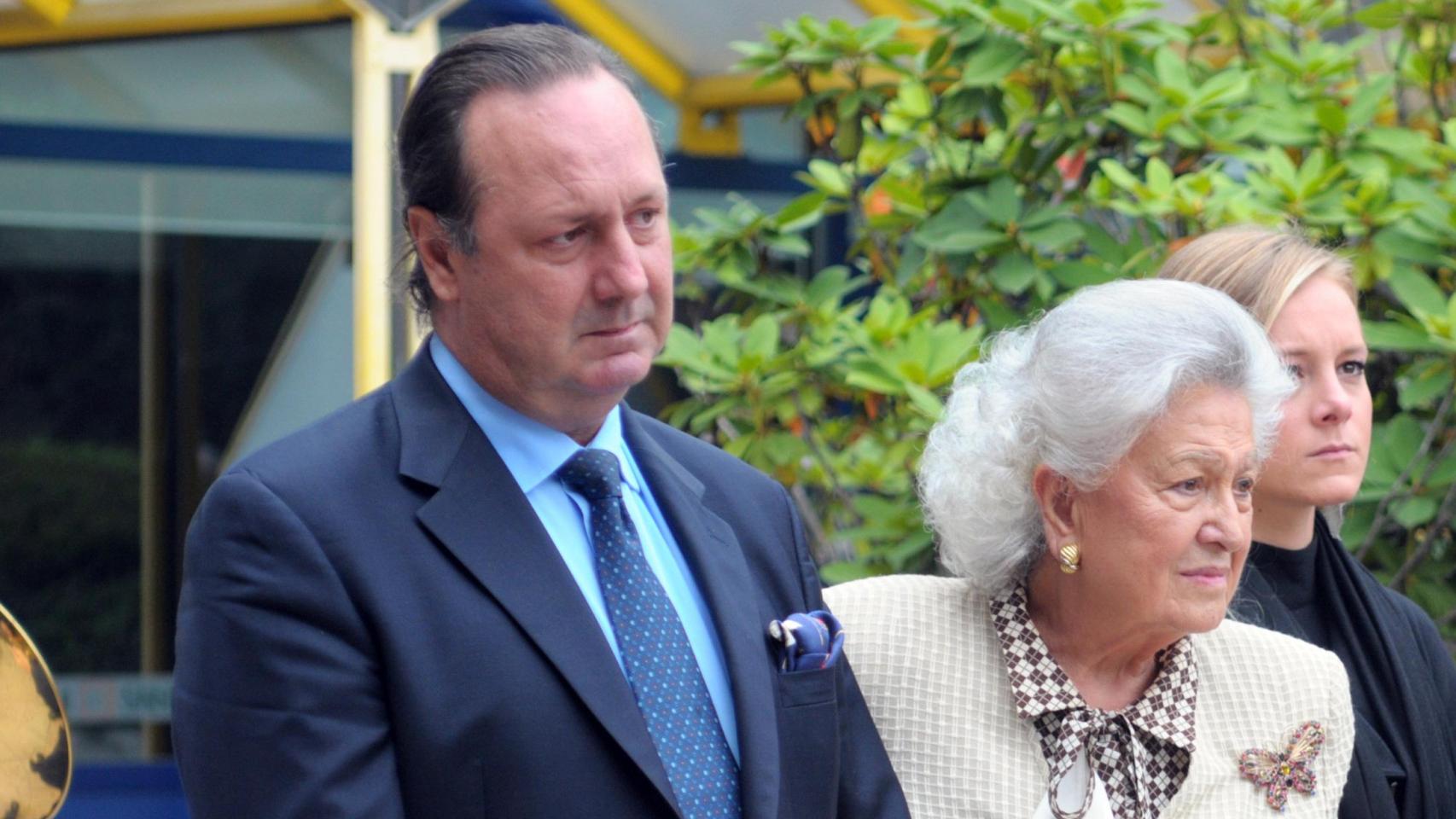 Fernanda Biffi y Marco Casiraghi en el homenaje a Stefano en 2010.