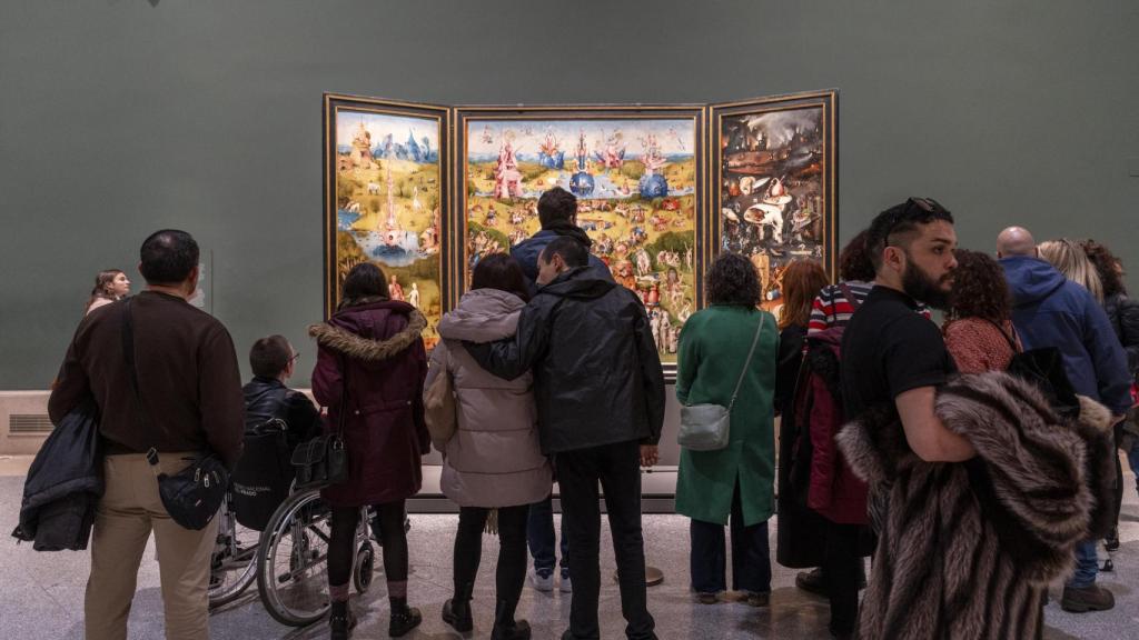 Visitantes en la sala del Bosco. Foto: Museo Nacional del Prado