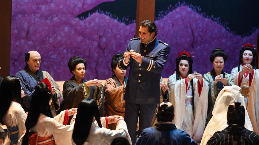 Un momento de la puesta en escena de Moshe Leiser y Patrice Caurier de 'Madama Butterfly'. Foto: A. Bofill