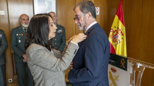 Francisco López Muñoz, durante la ceremonia.