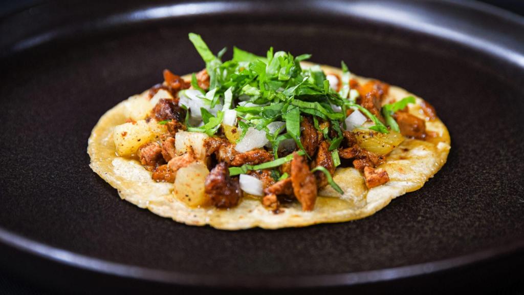 Uno de los tacos de La Taquería Niño Rey.