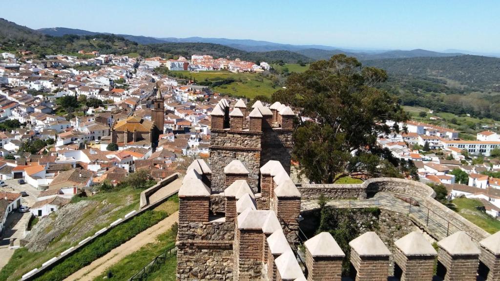 Vistas desde el castillo de Cortegana.