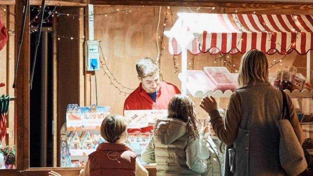 Mercadillo navideño en Valencia. EP