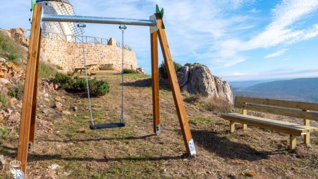 Mirador en los molinos de Los Yébenes.