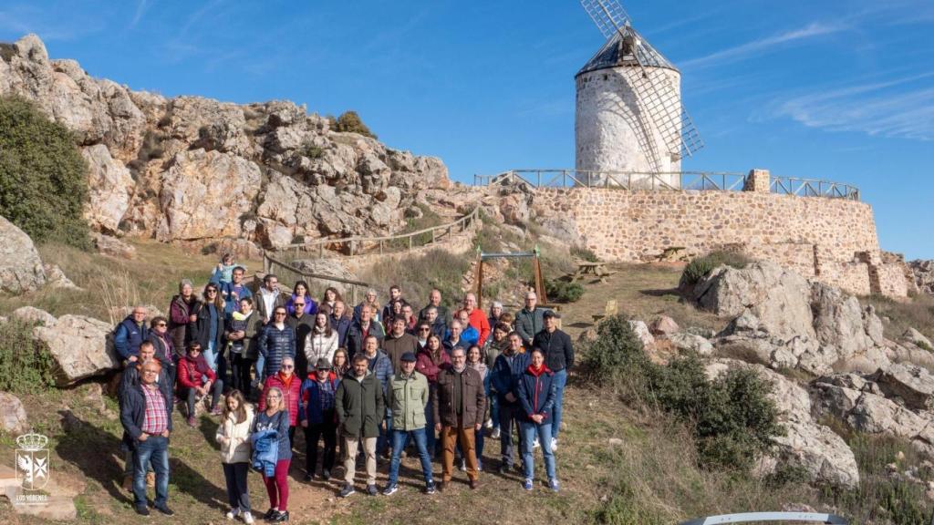 Inauguración del mirador en Los Yébenes.