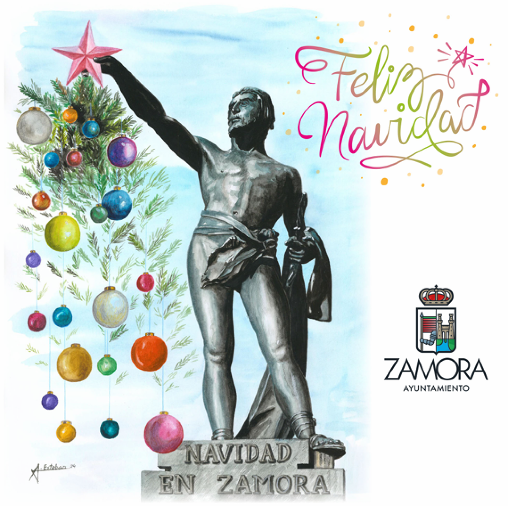 Cartel del programa de actividades de Navidad de Zamora