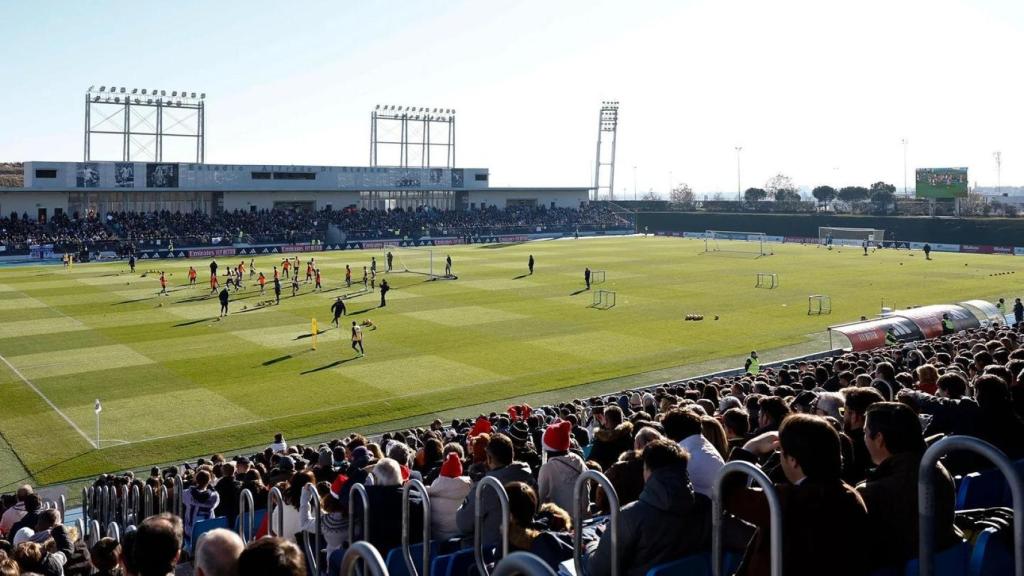 Entrenamiento a puerta abierta en la Ciudad Real Madrid