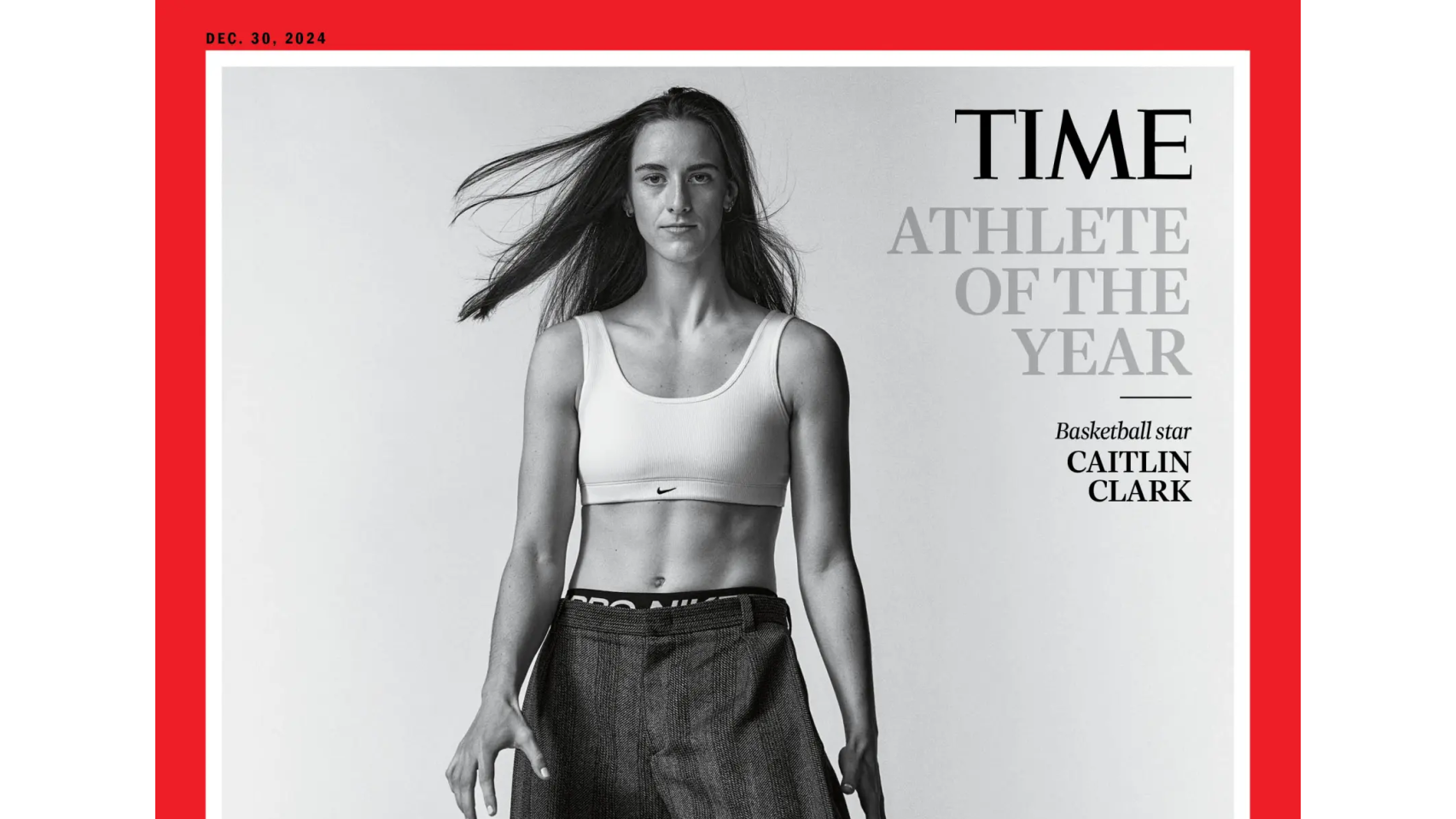 Caitlin Clark, en portada de la revista TIME