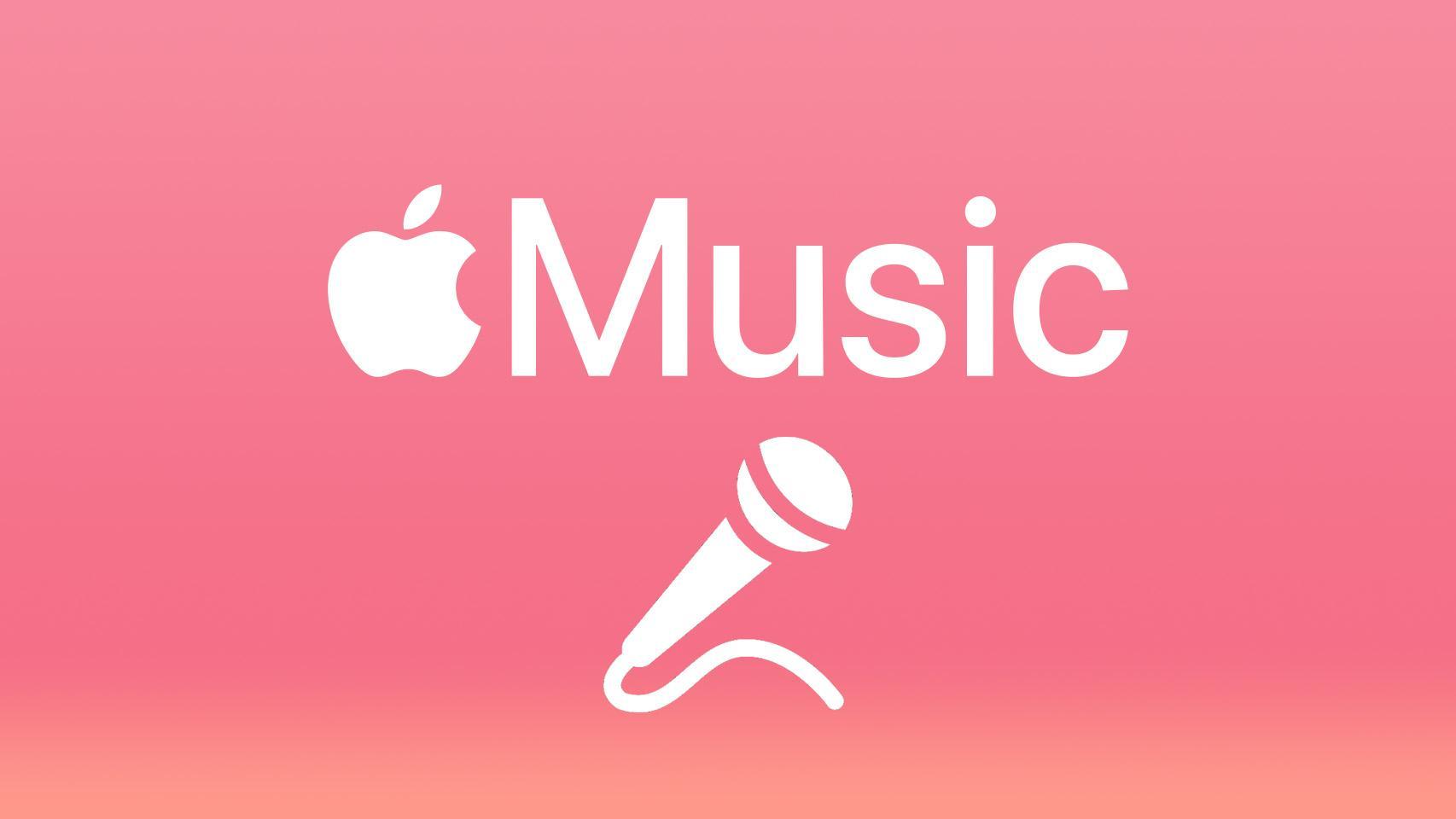 Fotomontaje con el logo de Apple Music.