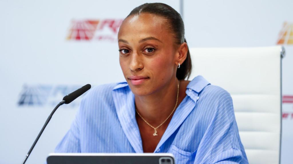 Ana Peleteiro, durante una rueda de prensa