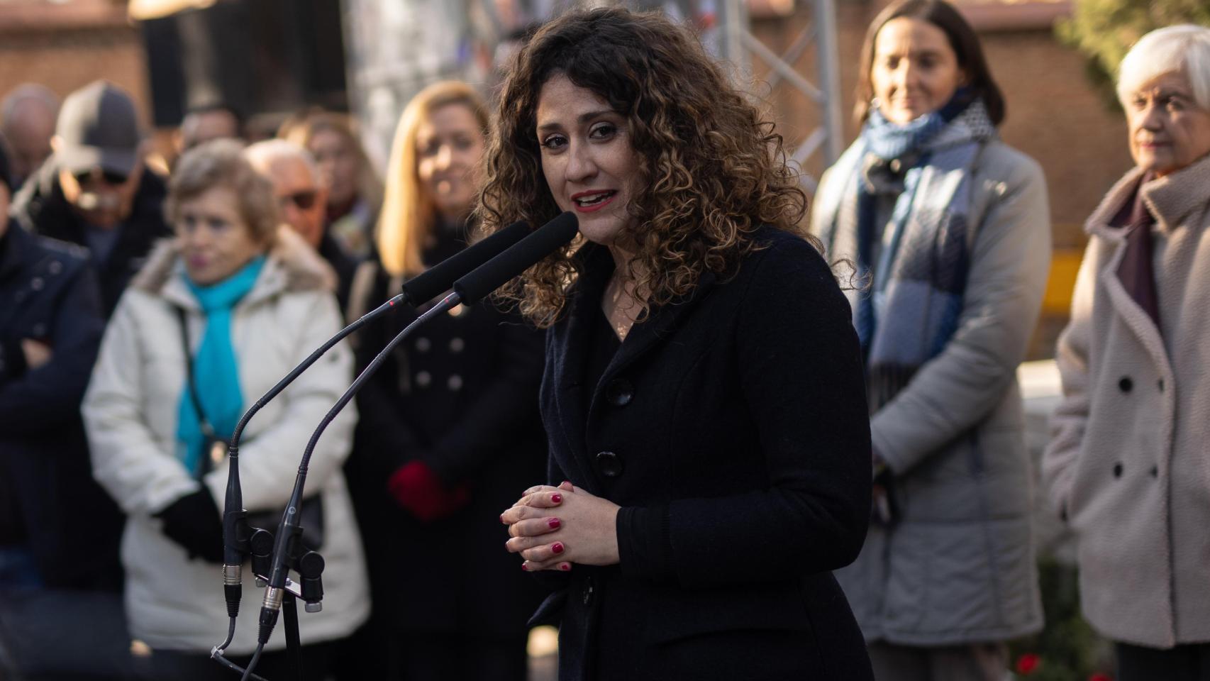 La concejala en el Ayuntamiento de Madrid, Enma López, este lunes.